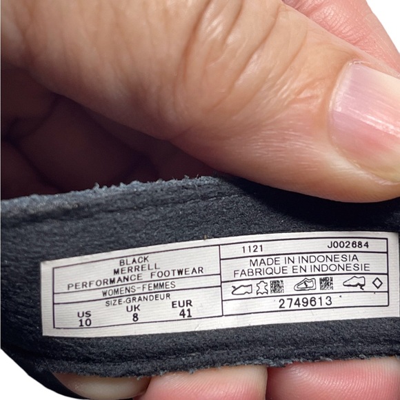 Merrell Sandspur Sandals Women's 10 Black Leather Comfort Strappy Sport Hiking - Picture 9 of 9